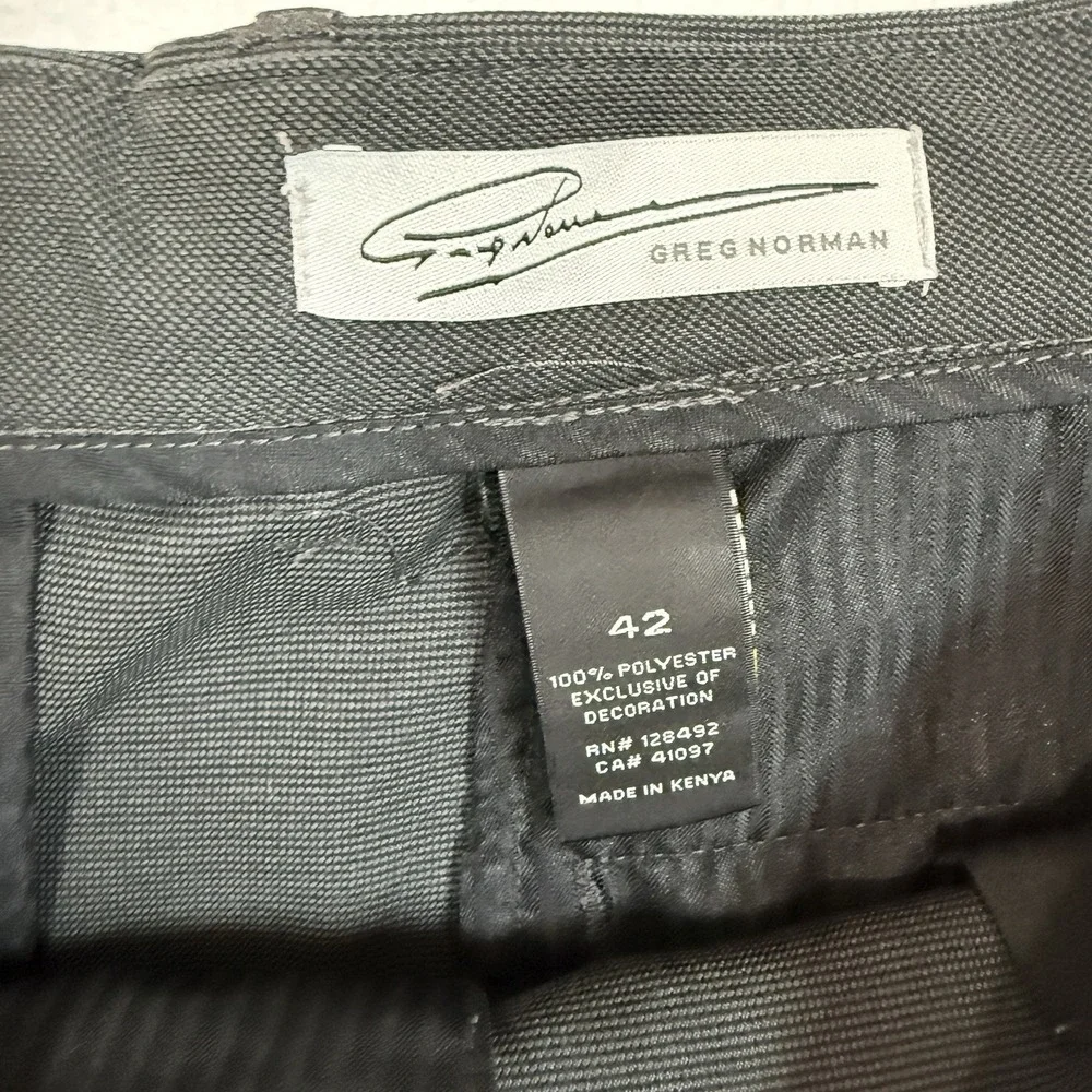 Greg Norman Golf Shorts Mens‎ 42 Gray Performance Flat Front Casual Stretch